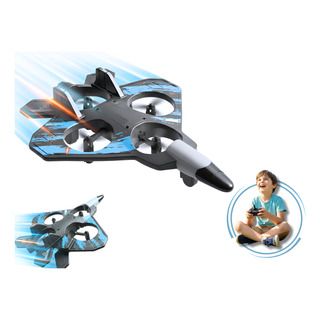 Drone Avion RC Chasseur Furtif – Lumières LED & Manette Pro | Le Cadeau Parfait !