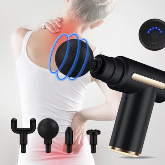 💆 Pistolet de Massage Musculaire Professionnel – 6 Vitesses & Écran LED | Soulagement Instantané des Douleurs !