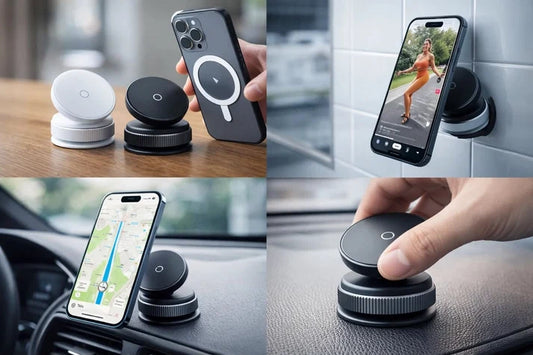 Support Téléphone Magnétique Voiture M7 – Ventouse Vacuum & Rotation Multi-Angle