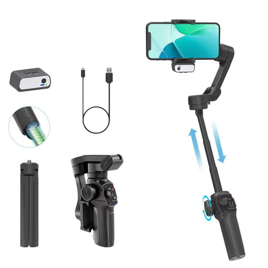 🎥 Stabilisateur Gimbal 3 Axes L9 Pro – Vidéos Fluides & Professionnelles avec Votre Smartphone !