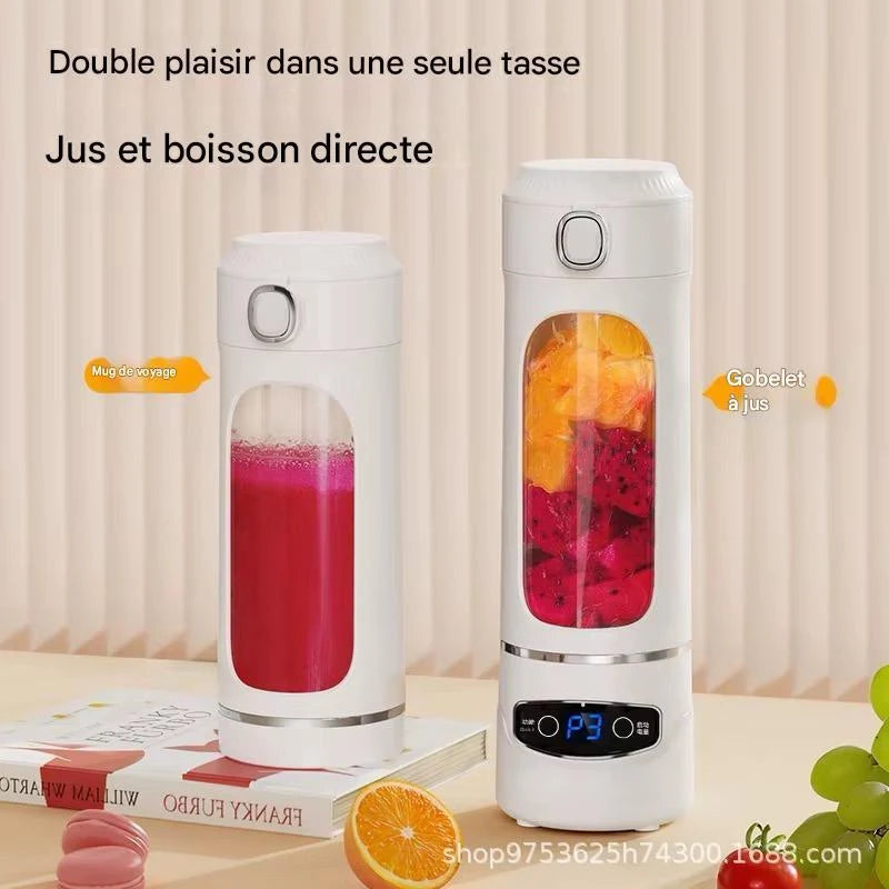 Mini Blender & Extracteur de Jus Portable MDHL (AJ-02) avec Écran LED Digital - Rechargeable USB
