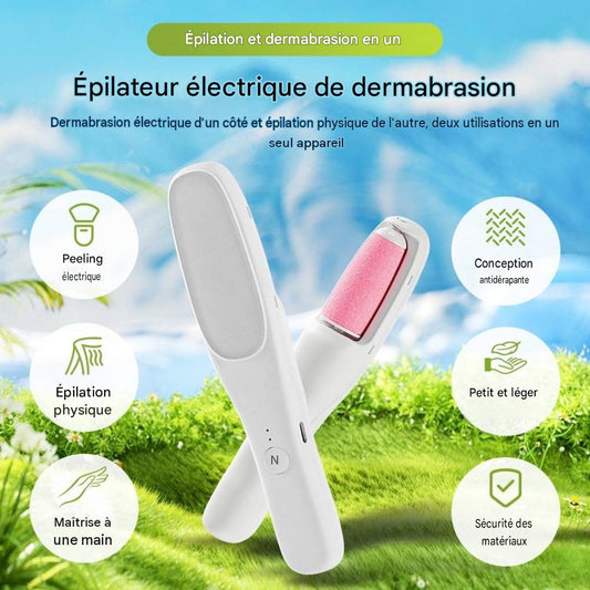 Épilateur Électrique 2-en-1 – Lime Pied & Épilation Corps